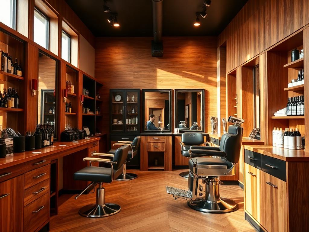Anteprima sito Start per un barbiere: interno del negozio